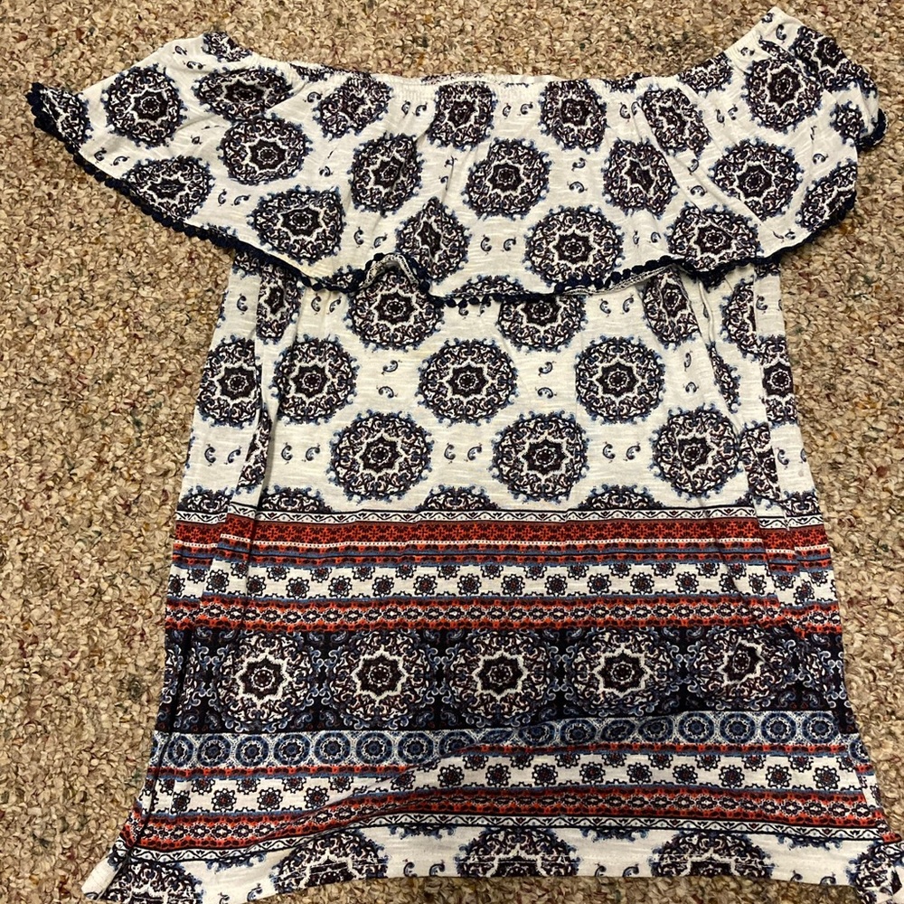 Off the shoulder shirt